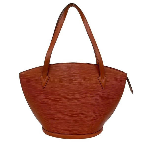 LOUIS VUITTON Vintage Brown Leather Tote Bag - Picture 1 of 10